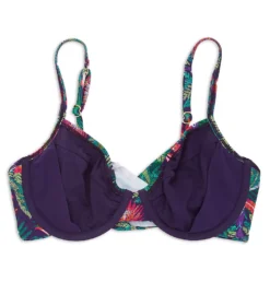 Sunsets Welcome To Rio Crossroads Tropical Print Underwire Plunge Bikini Top -Her Room US sunsets suns01 52wtr cs6