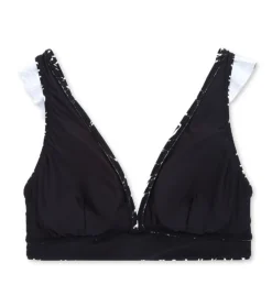 Sunsets Lost Palms Willa Wireless Swim Top – Ruffled Palm Leaf Plunge Bikini Top -Her Room US sunsets suns01 546lop cs5