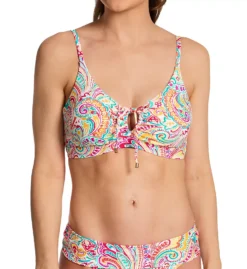 Sunsets Phoenix Kauai Vibrant Paisley Keyhole Underwire Bikini Top