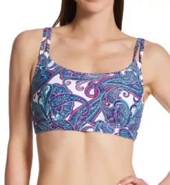 Sunsets Regatta Paisley Taylor Bralette – Vibrant Multi-Color Underwire Bikini Top