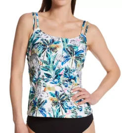 Sunsets Into The Wild Taylor Tankini – Jungle Print Underwire Bra-Sized Swim Top