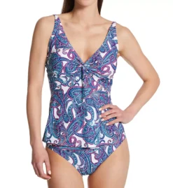 Sunsets Regatta Paisley Forever Tankini – Bra-Sized Underwire Twist Front Swim Top -Her Room US sunsets suns01 77rp cs1