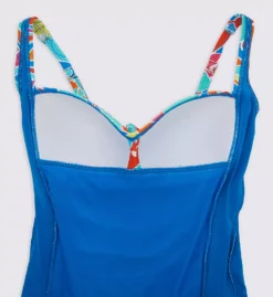 Sunsets Sienna Festive Floral Ribbed One Piece - Sweetheart Neckline Skirted Swim Dress -Her Room US sunsets suns01 983ff cs4