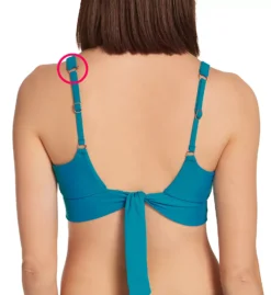 Swim Systems Pacific Blue Teagan Tank Top – Adjustable Racerback Scoop Neck Bikini Top -Her Room US swim systems swim01 t532pb bs