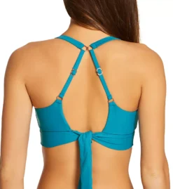 Swim Systems Pacific Blue Teagan Tank Top – Adjustable Racerback Scoop Neck Bikini Top -Her Room US swim systems swim01 t532pb cs1