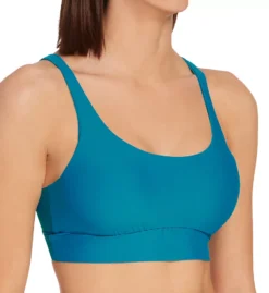 Swim Systems Pacific Blue Teagan Tank Top – Adjustable Racerback Scoop Neck Bikini Top