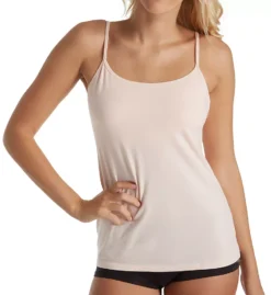 Teri-1501 Cotton Camisole with Built-in Shelf Bra - Wireless Stretch Layering Tank