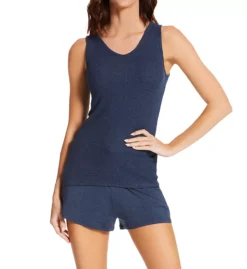 Tommy John Second Skin Lounge Short - Black Micro Modal Soft Knit Sleep Shorts -Her Room US tommy john tj01 1001900 cs2