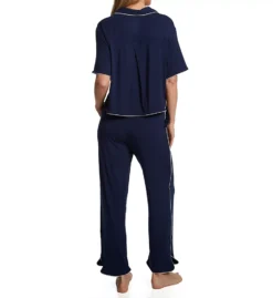 Tommy John Downtime Navy Blue with White Piping – Soft Micro Modal Short Sleeve Pajama Pant Set 11 Tommy John Downtime Navy Blue with White Piping – Soft Micro Modal Short Sleeve Pajama Pant Set -Her Room US tommy john tj01 1003761 bs
