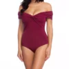 Trina Turk Getaway Solids Twist Bandeau Off-The-Shoulder One Piece Swimsuit -Her Room US trina turk trin01 tt9hb13 gs