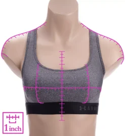 Under Armour Armour Crossback Heather Mid Impact Sports Bra -Her Room US under armour ua01 1310459 ns7