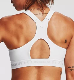 Under Armour Armour High Crossback Zip Front Sports Bra -Her Room US under armour ua01 1355110 bs