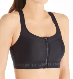 Under Armour Armour High Crossback Zip Front Sports Bra