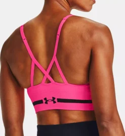 Under Armour UA Seamless Low Impact Long Heather Sports Bra -Her Room US under armour ua01 1357232 bs