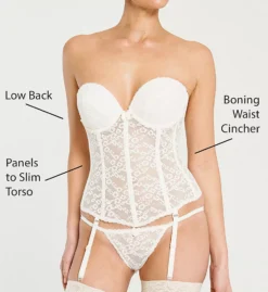 Lace Low Back Bustier With Garters -Her Room US va bien vab001 7474 cs6