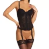 Lace Front Closure Bustier With Garters -Her Room US va bien vab001 810 gs