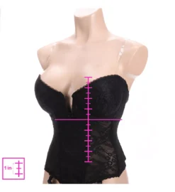 Lace Low Plunge Bustier With Garters -Her Room US vab001 6163 01