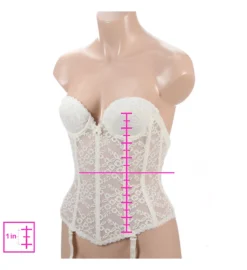 Lace Low Back Bustier With Garters -Her Room US vab001 7474 01