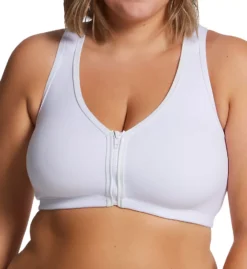 Plus Zip Front Leisure And Sports Bra