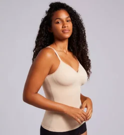 Vanity Fair Damask Neutral Shaping Camisole - Wireless Contour Cup Built-In Bra Shapewear -Her Room US vanity fair vf001 58201 cs1