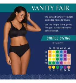 Beyond Comfort Simple Sizing Wirefree Bra -Her Room US vanity fair vf001 72204 cs5