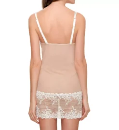 Wacoal Embrace Lace Sheer Mesh Chemise – Floral Embroidery Sweetheart Sleepwear -Her Room US wacoal wac001 814191 bs