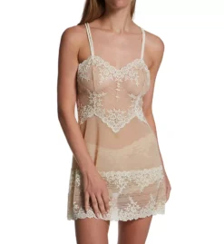 Wacoal Embrace Lace Sheer Mesh Chemise – Floral Embroidery Sweetheart Sleepwear -Her Room US wacoal wac001 814191 cs2